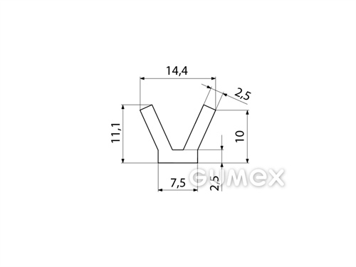 SILIKONPROFILE V-FORM